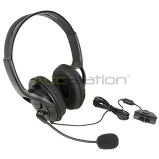 Black Headset With Noise Canceling Microphone For Xbox 360 Live  