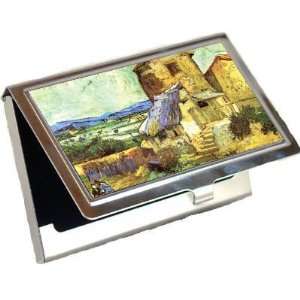  The Old Mill By Vincent Van Gogh Business Card Holder 
