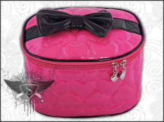   Lovely Cute Lady Bowknot Strap Makeup Cosmetics Bag Party Model  