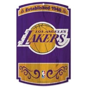  Los Angeles Lakers Wood Sign: Sports & Outdoors