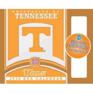  Tennessee Volunteers 2010 Box Calendar with Sound Sports 