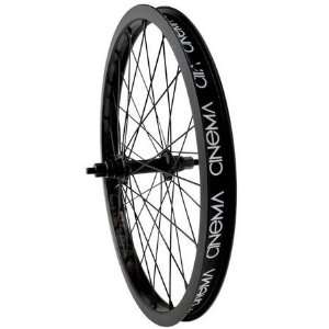 Cinema Tungsten Front BMX Bike Wheel   Black Anodized:  