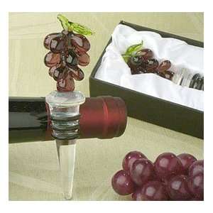  Murano Glass Grape Wine Stopper