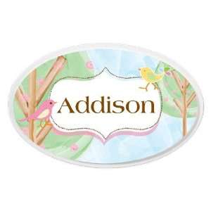  Personalized Birds Oval Wall Plaque