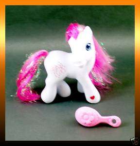 G3 2003 MLP My Little Pony STAR SWIRL w Pink Hair Brush  