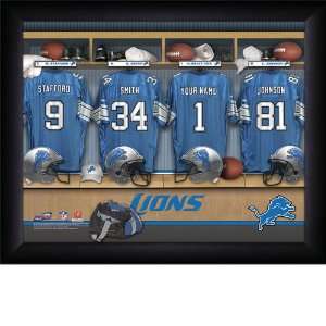  Detroit Lions Personalized Locker Room Photo Sports 