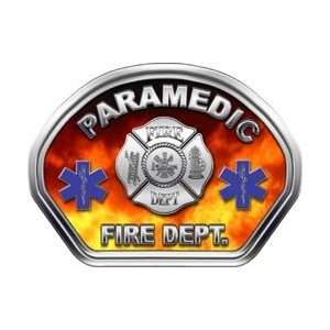  Firefighter Fire Helmet Front Face Paramedic Real Fire Decal 