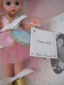 New 1991 Madame Alexander Tinkerbell Tinker Bell Fairy Doll Pink Blue 