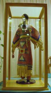 Native American Doll Buckskin Full Beaded Ceremonial Dress Lakota 