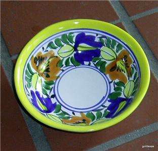 Fabulous Pottery Bowl Mexico 6 Bright Lead Free  