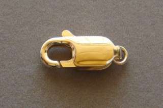 NEW SOLID 10K YELLOW GOLD LARGE LOBSTER CLAW CLASP NICE  