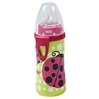 nuk active cup w silicone spout clip 10oz 12 m pink ladybugs one day 