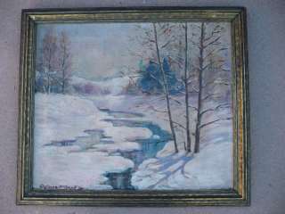Delmas McConnell, RARE Indiana Indianapolis Impressionist Antique 