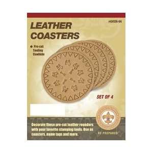 Silver Creek Leather Coasters 4/Pkg C4126 04; 3 Items/Order:  