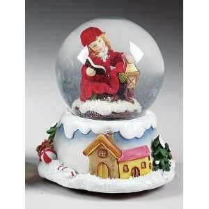  6.5 Festive Wind Up Musical Christmas Snow Globe #335159 