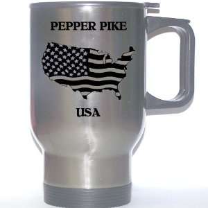  US Flag   Pepper Pike, Ohio (OH) Stainless Steel Mug 