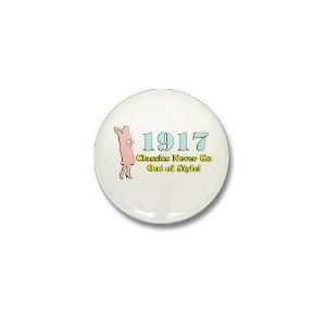  1917, 90th 90th birthday Mini Button by  Patio 