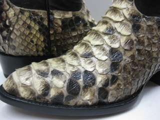 NEW AUTHENTIC HUGE  PYTHON SNAKE COWBOY BOOTS WESTERN SHOES BIKER 