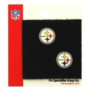 Pittsburgh Steelers Post Earrings Stainless Steel Logo 