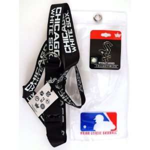  Chicago White Sox Lanyard with Ticket Holder and Logo Pin 
