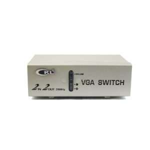   in 2 out VGA Splitter Switch High Resolution 250MHz Electronics