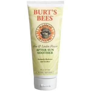  Burts Bees After Sun Soother, Aloe & Linden Flower, 6 