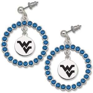  West Virginia University Spirit Earrings/Brass Alloy 
