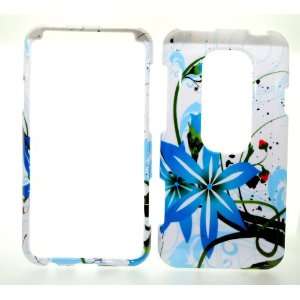 Blue White Flower Snap on Hard Protective Cover Case for 