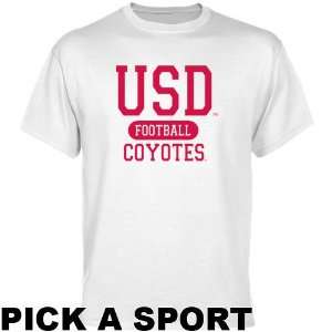   South Dakota Coyotes White Custom Sport T shirt  