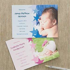  Photo Baby Announcements   New Arrival Health & Personal 