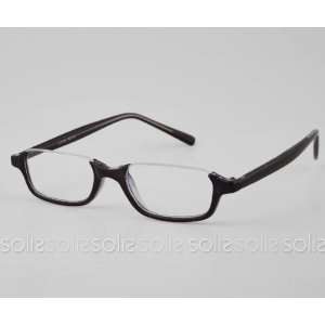  Eye Candy Eyewear   Semi Rimless Reading Glasses with Brown Frame 