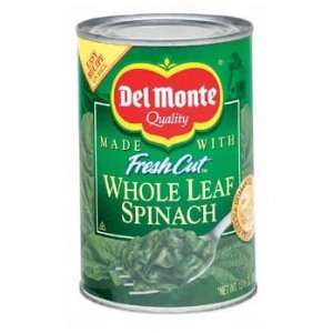 Del Monte Whole Leaf Spinach 13.5 oz: Grocery & Gourmet Food