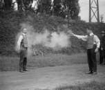 1923 photo Testing bulletproof vest, 9/13/23  