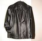 East 5th Black classic ladies leather jacket,w/zipper​/liner szL New 