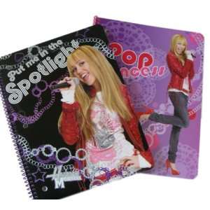   Hannah Montana Notebokos   2 pcs Spiral Notebooks (Assorted Designs