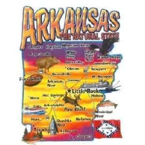  Arkansas Adlt T Road Map Ar Color Case Pack 24 Everything 