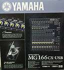 Yamaha MG166CX USB 16 Ch Mixer With FX/USB   Free US Shipping   New 