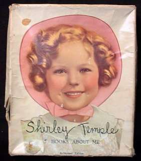 SHIRLEY TEMPLE 5 Books About Me Saalfield Box Set 1936  
