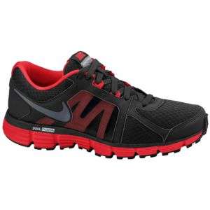 Nike Dual Fusion St 2   Mens   Running   Shoes   Black/Sport Red 