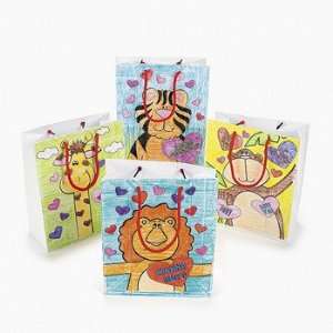 Color Your Own Valentine Gift Bags   Gift Bags, Wrap & Ribbon & Gift 