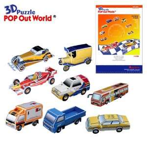  Car Series (8 Types) 3D Puzzle Model Decoration Toys 