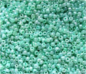 grams Ceylon Green Round Seed Beads size 11/0 New  