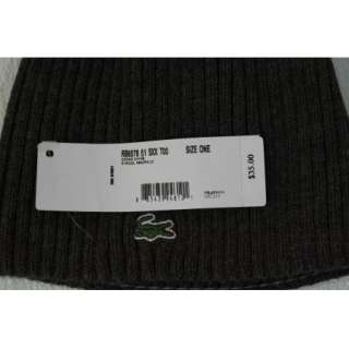 Lacoste Wool Beanie Hat BNWT UNI Made in France 100% Authentic  