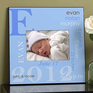 Personalized 5x7 Picture Frame   Baby Boy: Home & Kitchen