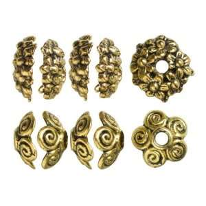  36pc Gold Mixed Cap   Jewelry Basics Metal Arts, Crafts & Sewing