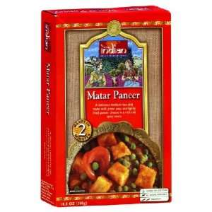  Truly Indian, Entree Pouch Matar Paneer, 10.5 OZ (Pack of 