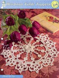 Fleur de Lis, Heirloom Table Toppers crochet pattern  