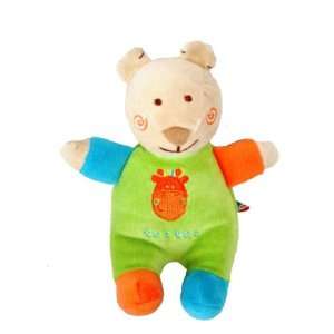   Bear Plush Soft Baby Rattle and Teething Toy. Circus Collection.: Baby