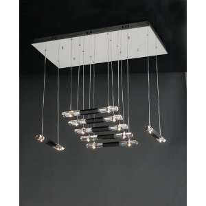  21194 PC Black And Clear Luxor Ceiling Fixture: Home 