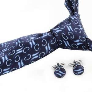  Designer Tie With Matching Cufflinks 